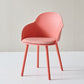 Contemporary Dining Chairs Solid Back Dining Arm Side Chairs with Plastic Legs Pink 1 Piece Clearhalo ' kitchen&dining_furn' 'Dining Chairs' 'Dining Tables & Seating' 'dining_chair' 'furn' 'furn_dining_chair' 'Furniture' 'furniture_dining_chair' 'Kitchen & Dining Furniture' 'kitchen' 4557747