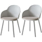 Contemporary Dining Chairs Solid Back Dining Arm Side Chairs with Plastic Legs Grey 2 Piece Set Clearhalo ' kitchen&dining_furn' 'Dining Chairs' 'Dining Tables & Seating' 'dining_chair' 'furn' 'furn_dining_chair' 'Furniture' 'furniture_dining_chair' 'Kitchen & Dining Furniture' 'kitchen' 4557754