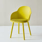 Contemporary Dining Chairs Solid Back Dining Arm Side Chairs with Plastic Legs Yellow 1 Piece Clearhalo ' kitchen&dining_furn' 'Dining Chairs' 'Dining Tables & Seating' 'dining_chair' 'furn' 'furn_dining_chair' 'Furniture' 'furniture_dining_chair' 'Kitchen & Dining Furniture' 'kitchen' 4557758