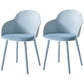 Contemporary Dining Chairs Solid Back Dining Arm Side Chairs with Plastic Legs Light Blue 2 Piece Set Clearhalo ' kitchen&dining_furn' 'Dining Chairs' 'Dining Tables & Seating' 'dining_chair' 'furn' 'furn_dining_chair' 'Furniture' 'furniture_dining_chair' 'Kitchen & Dining Furniture' 'kitchen' 4557767