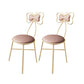 Nordic Style Open Back Side Chairs Upholstered Dining Armless Chairs for Home Pink 2 Piece Set Clearhalo ' kitchen&dining_furn' 'Dining Chairs' 'Dining Tables & Seating' 'dining_chair' 'furn' 'furn_dining_chair' 'Furniture' 'furniture_dining_chair' 'Kitchen & Dining Furniture' 'kitchen' 4557781
