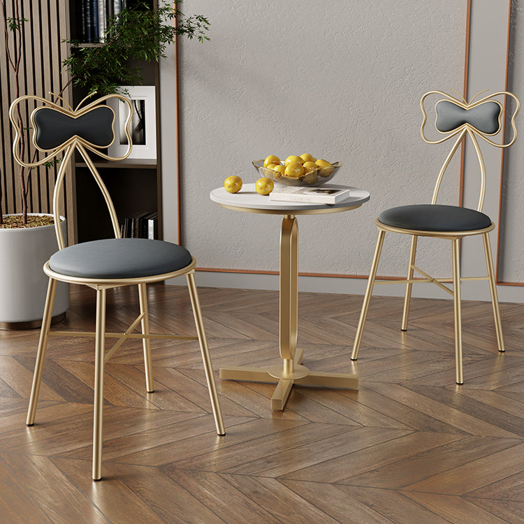 Nordic Style Open Back Side Chairs Upholstered Dining Armless Chairs for Home Clearhalo ' kitchen&dining_furn' 'Dining Chairs' 'Dining Tables & Seating' 'dining_chair' 'furn' 'furn_dining_chair' 'Furniture' 'furniture_dining_chair' 'Kitchen & Dining Furniture' 'kitchen' 4557785