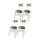 Nordic Style Open Back Side Chairs Upholstered Dining Armless Chairs for Home Dark Blue-Gray 4 Piece Set Clearhalo ' kitchen&dining_furn' 'Dining Chairs' 'Dining Tables & Seating' 'dining_chair' 'furn' 'furn_dining_chair' 'Furniture' 'furniture_dining_chair' 'Kitchen & Dining Furniture' 'kitchen' 4557790