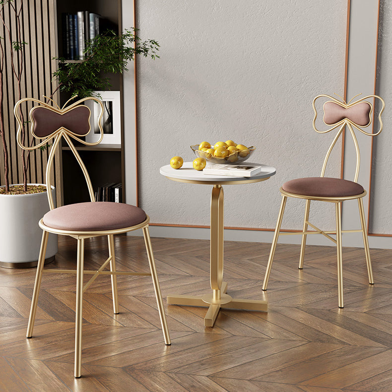 Nordic Style Open Back Side Chairs Upholstered Dining Armless Chairs for Home Clearhalo ' kitchen&dining_furn' 'Dining Chairs' 'Dining Tables & Seating' 'dining_chair' 'furn' 'furn_dining_chair' 'Furniture' 'furniture_dining_chair' 'Kitchen & Dining Furniture' 'kitchen' 4557795