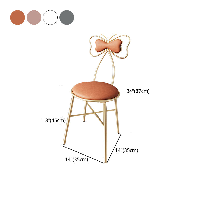 Nordic Style Open Back Side Chairs Upholstered Dining Armless Chairs for Home Clearhalo ' kitchen&dining_furn' 'Dining Chairs' 'Dining Tables & Seating' 'dining_chair' 'furn' 'furn_dining_chair' 'Furniture' 'furniture_dining_chair' 'Kitchen & Dining Furniture' 'kitchen' 4557801