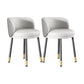 Nordic Style Armless Solid Back Chair Upholstered Side Chairs Grey 2 Piece Set Clearhalo ' kitchen&dining_furn' 'Dining Chairs' 'Dining Tables & Seating' 'dining_chair' 'furn' 'furn_dining_chair' 'Furniture' 'furniture_dining_chair' 'Kitchen & Dining Furniture' 'kitchen' 4557826