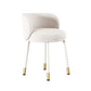 Nordic Style Armless Solid Back Chair Upholstered Side Chairs White 1 Piece Clearhalo ' kitchen&dining_furn' 'Dining Chairs' 'Dining Tables & Seating' 'dining_chair' 'furn' 'furn_dining_chair' 'Furniture' 'furniture_dining_chair' 'Kitchen & Dining Furniture' 'kitchen' 4557829