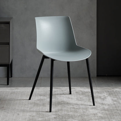 Contemporary Style Dining Chairs Dining Armless Side Chair with Metal Legs Gray-Green 1 Piece Clearhalo ' kitchen&dining_furn' 'Dining Chairs' 'Dining Tables & Seating' 'dining_chair' 'furn' 'furn_dining_chair' 'Furniture' 'furniture_dining_chair' 'Kitchen & Dining Furniture' 'kitchen' 4557864