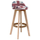 Scandinavia Bar-stool Wooden Legs Round Seat Bar Stool for Kitchen Floral 1 Piece Clearhalo 'Bar Furniture' 'Bar Stools' 'bar_stools' 'furn' 'furn_bar_stools' 'furniture_bar_stools' 'Kitchen & Dining Furniture' 'kitchen&dining_furn' 'kitchen' 'kitchen_furn' Furniture' 4558635