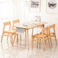 Contemporary Dining Chairs Kitchen Dining Armless Side Chair with Wooden Legs Clearhalo ' kitchen&dining_furn' 'Dining Chairs' 'Dining Tables & Seating' 'dining_chair' 'furn' 'furn_dining_chair' 'Furniture' 'furniture_dining_chair' 'Kitchen & Dining Furniture' 'kitchen' 4558704