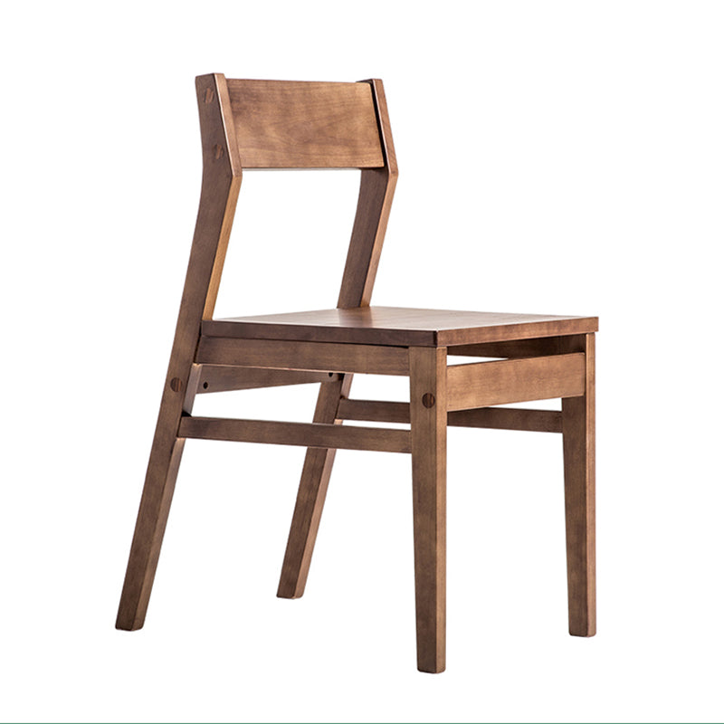 Contemporary Dining Chairs Kitchen Dining Armless Side Chair with Wooden Legs Walnut Wood 1 Piece Clearhalo ' kitchen&dining_furn' 'Dining Chairs' 'Dining Tables & Seating' 'dining_chair' 'furn' 'furn_dining_chair' 'Furniture' 'furniture_dining_chair' 'Kitchen & Dining Furniture' 'kitchen' 4558710