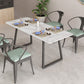 Marble Sled Base Dining Collection Industrial Style Dining Table for Home Clearhalo ' dining_table' 'Dining Tables & Seating' 'Dining Tables' 'furn' 'furn_dining_table' 'Furniture' 'furniture_dining_table' 'Kitchen & Dining Furniture' 'kitchen&dining_furn' 'kitchen' 'kitchen_dining_table' 4558729