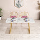 Marble Sled Base Dining Collection Industrial Style Dining Table for Home Clearhalo ' dining_table' 'Dining Tables & Seating' 'Dining Tables' 'furn' 'furn_dining_table' 'Furniture' 'furniture_dining_table' 'Kitchen & Dining Furniture' 'kitchen&dining_furn' 'kitchen' 'kitchen_dining_table' 4558731