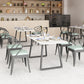 Marble Sled Base Dining Collection Industrial Style Dining Table for Home Clearhalo ' dining_table' 'Dining Tables & Seating' 'Dining Tables' 'furn' 'furn_dining_table' 'Furniture' 'furniture_dining_table' 'Kitchen & Dining Furniture' 'kitchen&dining_furn' 'kitchen' 'kitchen_dining_table' 4558732