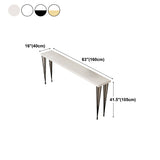 White Modern Style Bar Table in Wood and Iron Bar Table Indoor Bar Table Clearhalo 'Bar Furniture' 'Bar Tables' 'bar_tables' 'furn' 'furn_bar_tables' 'Furniture' 'furniture_bar_tables' 'Kitchen & Dining Furniture' 4558779