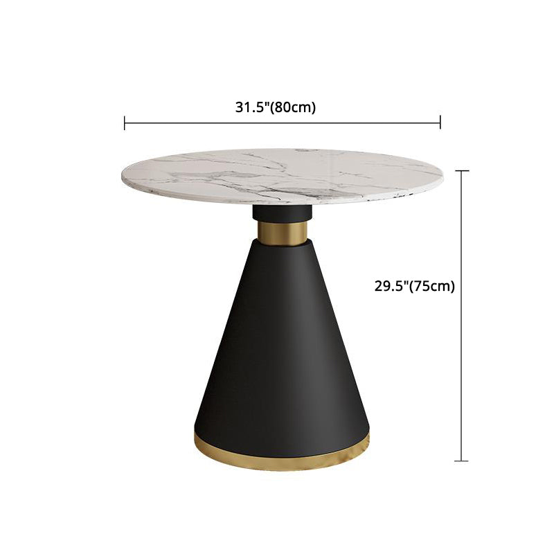 Contemporary 1/2/5 Pieces Dining Set Round Dining Room Table Set for Home Clearhalo 'Dining Room Sets' 'Dining Tables & Seating' 'dining_room_set' 'furn' 'furn_dining_room_set' 'Furniture' 'furniture_dining_room_set' 'Kitchen & Dining Furniture' 'kitchen&dining_furn' 'kitchen' 4570155