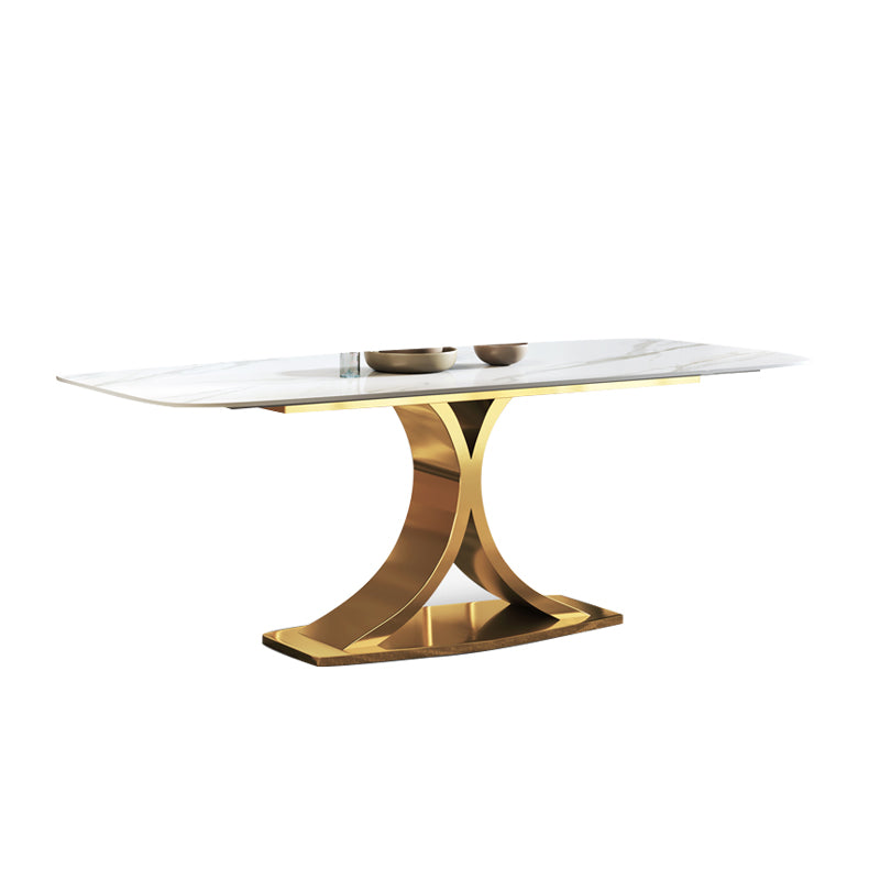 Modern 1/4/5/6/7 Pieces Dining Table Set Sintered Stone Dinette Set for Home Use Clearhalo 'Dining Room Sets' 'Dining Tables & Seating' 'dining_room_set' 'furn' 'furn_dining_room_set' 'Furniture' 'furniture_dining_room_set' 'Kitchen & Dining Furniture' 'kitchen&dining_furn' 'kitchen' 4570162