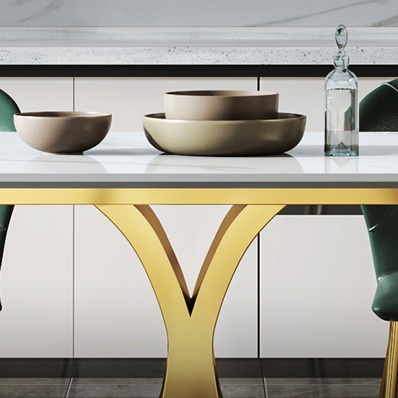 Modern 1/4/5/6/7 Pieces Dining Table Set Sintered Stone Dinette Set for Home Use Clearhalo 'Dining Room Sets' 'Dining Tables & Seating' 'dining_room_set' 'furn' 'furn_dining_room_set' 'Furniture' 'furniture_dining_room_set' 'Kitchen & Dining Furniture' 'kitchen&dining_furn' 'kitchen' 4570165