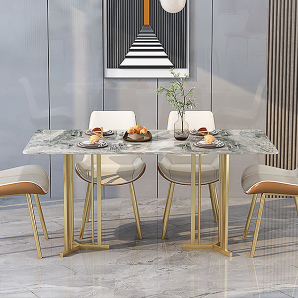 1/2/5/7 Pieces Luxury Dining Set Sintered Stone Dining Table with Leather Chairs Clearhalo 'Dining Room Sets' 'Dining Tables & Seating' 'dining_room_set' 'furn' 'furn_dining_room_set' 'Furniture' 'furniture_dining_room_set' 'Kitchen & Dining Furniture' 'kitchen&dining_furn' 'kitchen' 4570174