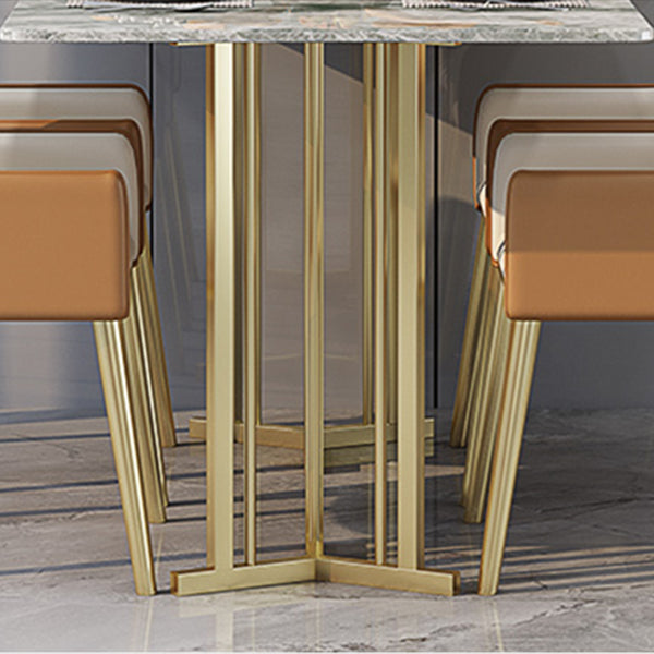 1/2/5/7 Pieces Luxury Dining Set Sintered Stone Dining Table with Leather Chairs Clearhalo 'Dining Room Sets' 'Dining Tables & Seating' 'dining_room_set' 'furn' 'furn_dining_room_set' 'Furniture' 'furniture_dining_room_set' 'Kitchen & Dining Furniture' 'kitchen&dining_furn' 'kitchen' 4570180