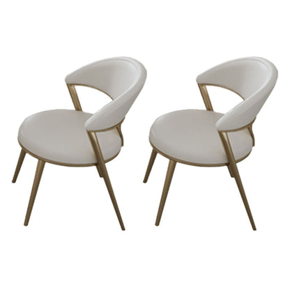 Modern 1/2/5/6 Pieces Acrylic Dining Table Set with White Sintered Stone Top Dinette Set 2 White Chairs Clearhalo 'Dining Room Sets' 'Dining Tables & Seating' 'dining_room_set' 'furn' 'furn_dining_room_set' 'Furniture' 'furniture_dining_room_set' 'Kitchen & Dining Furniture' 'kitchen&dining_furn' 'kitchen' 4570227