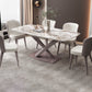 Modern 1/2/5/6/7 Pieces Indoor Kitchen Dining Set Sintered Stone Table and Chair Set 6 Pieces: Table, 5 Chairs Clearhalo 'Dining Room Sets' 'Dining Tables & Seating' 'dining_room_set' 'furn' 'furn_dining_room_set' 'Furniture' 'furniture_dining_room_set' 'Kitchen & Dining Furniture' 'kitchen&dining_furn' 'kitchen' 4570259