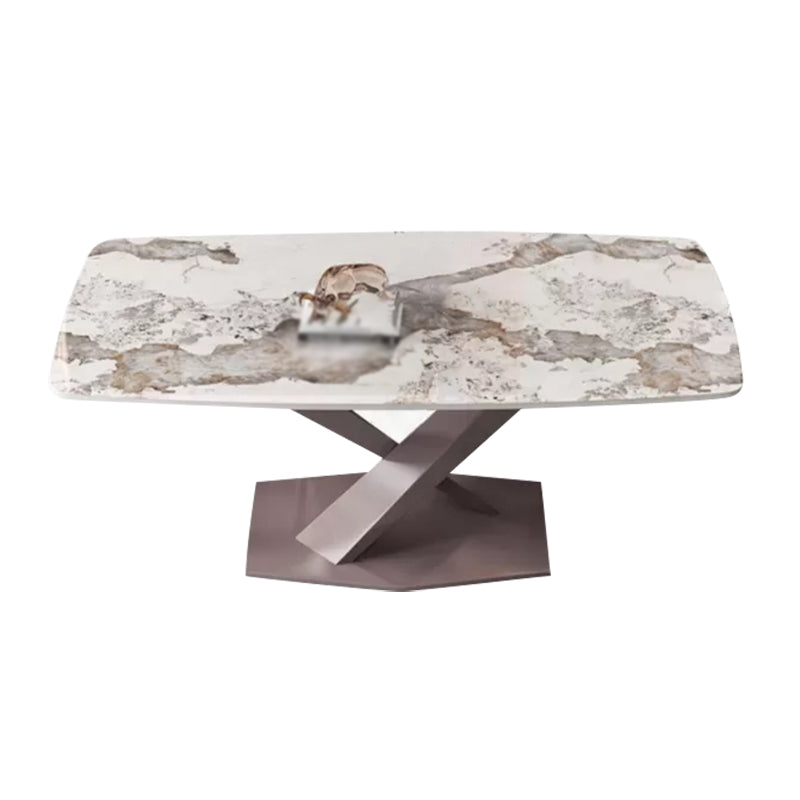 Modern 1/2/5/6/7 Pieces Indoor Kitchen Dining Set Sintered Stone Table and Chair Set Gold 71"L x 35"W Clearhalo 'Dining Room Sets' 'Dining Tables & Seating' 'dining_room_set' 'furn' 'furn_dining_room_set' 'Furniture' 'furniture_dining_room_set' 'Kitchen & Dining Furniture' 'kitchen&dining_furn' 'kitchen' 4570260