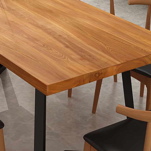 Industrial 1/2/5/7 Pieces Dining Set Solid Wood Dining Table with Chairs Clearhalo 'Dining Room Sets' 'Dining Tables & Seating' 'dining_room_set' 'furn' 'furn_dining_room_set' 'Furniture' 'furniture_dining_room_set' 'Kitchen & Dining Furniture' 'kitchen&dining_furn' 'kitchen' 4570302