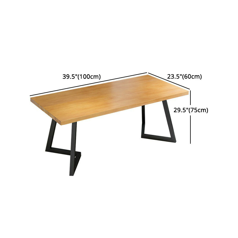 Industrial 1/2/5/7 Pieces Dining Set Solid Wood Dining Table with Chairs Clearhalo 'Dining Room Sets' 'Dining Tables & Seating' 'dining_room_set' 'furn' 'furn_dining_room_set' 'Furniture' 'furniture_dining_room_set' 'Kitchen & Dining Furniture' 'kitchen&dining_furn' 'kitchen' 4570305