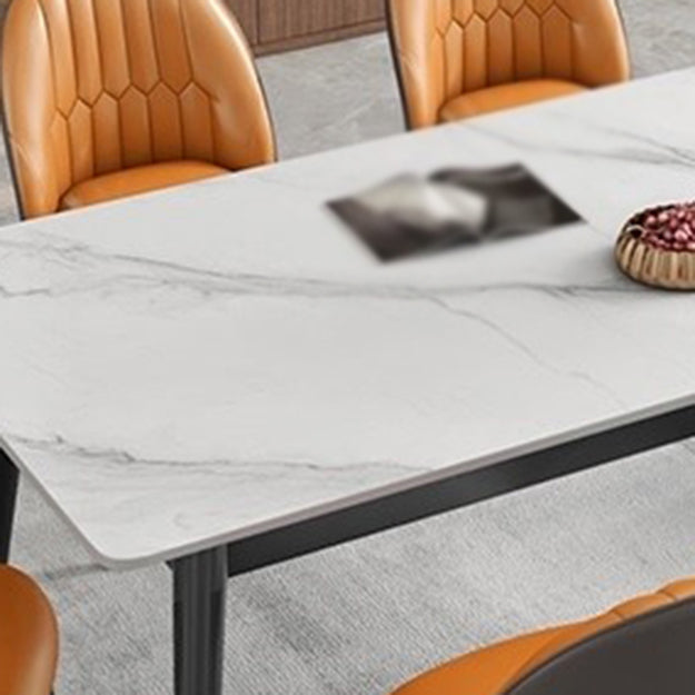 Glam Style 1/2/3/5/7 Pieces Dining Set Sintered Stone Dining Table Set for Home Use Clearhalo 'Dining Room Sets' 'Dining Tables & Seating' 'dining_room_set' 'furn' 'furn_dining_room_set' 'Furniture' 'furniture_dining_room_set' 'Kitchen & Dining Furniture' 'kitchen&dining_furn' 'kitchen' 4570322