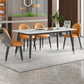 Glam Style 1/2/3/5/7 Pieces Dining Set Sintered Stone Dining Table Set for Home Use Clearhalo 'Dining Room Sets' 'Dining Tables & Seating' 'dining_room_set' 'furn' 'furn_dining_room_set' 'Furniture' 'furniture_dining_room_set' 'Kitchen & Dining Furniture' 'kitchen&dining_furn' 'kitchen' 4570328
