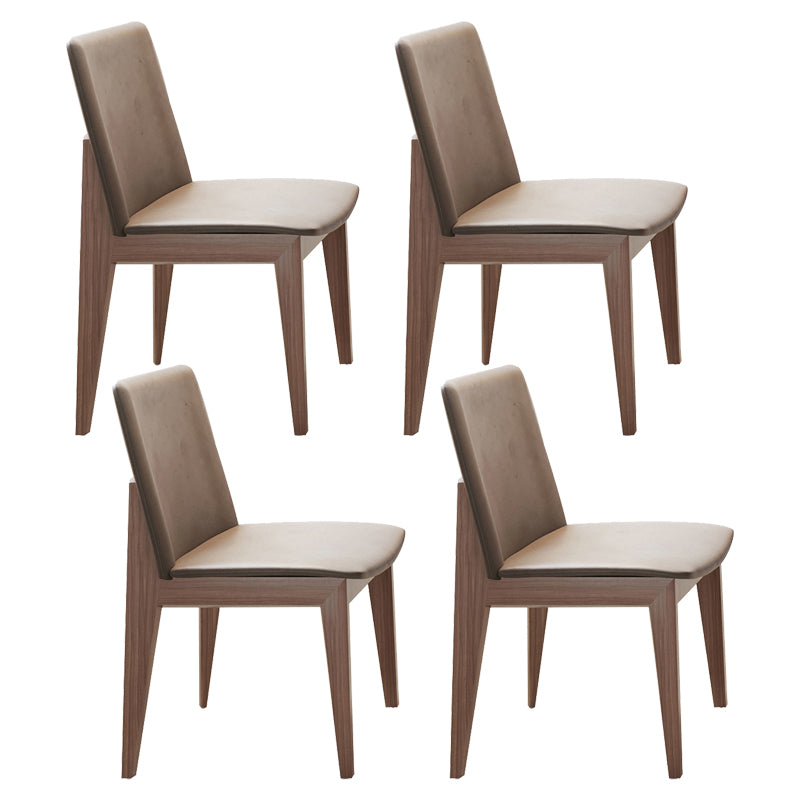 Modern 1/4/6/7/8/9 Pieces Dining Set Sintered Stone Dining Table Set with Leather Chairs 4 Walnut Chairs Clearhalo 'Dining Room Sets' 'Dining Tables & Seating' 'dining_room_set' 'furn' 'furn_dining_room_set' 'Furniture' 'furniture_dining_room_set' 'Kitchen & Dining Furniture' 'kitchen&dining_furn' 'kitchen' 4570339