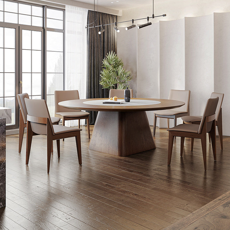 Modern 1/4/6/7/8/9 Pieces Dining Set Sintered Stone Dining Table Set with Leather Chairs 8 Pieces: Table, 7 Chairs Clearhalo 'Dining Room Sets' 'Dining Tables & Seating' 'dining_room_set' 'furn' 'furn_dining_room_set' 'Furniture' 'furniture_dining_room_set' 'Kitchen & Dining Furniture' 'kitchen&dining_furn' 'kitchen' 4570341