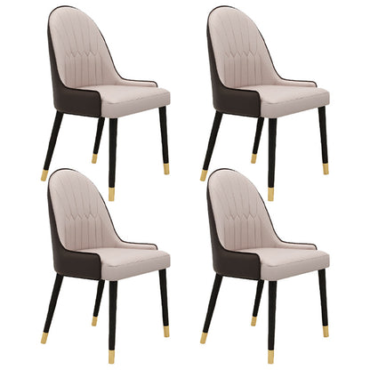 Contemporary Style 1/3/4/7 Pieces Dining Set Rectangular Sintered Stone Dining Table Set 4 White Chairs Clearhalo 'Dining Room Sets' 'Dining Tables & Seating' 'dining_room_set' 'furn' 'furn_dining_room_set' 'Furniture' 'furniture_dining_room_set' 'Kitchen & Dining Furniture' 'kitchen&dining_furn' 'kitchen' 4570353