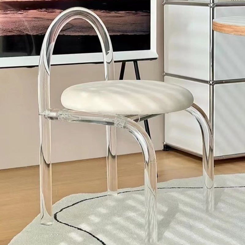 Minimalist 1/5/7 Pieces Dining Set with Cushion Chair and Double Pedestal Table Furniture 1 White Chair Clearhalo 'Dining Room Sets' 'Dining Tables & Seating' 'dining_room_set' 'furn' 'furn_dining_room_set' 'Furniture' 'furniture_dining_room_set' 'Kitchen & Dining Furniture' 'kitchen&dining_furn' 'kitchen' 4570366