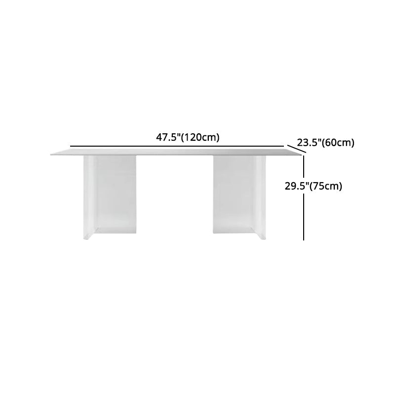 Minimalist 1/5/7 Pieces Dining Set with Cushion Chair and Double Pedestal Table Furniture Clearhalo 'Dining Room Sets' 'Dining Tables & Seating' 'dining_room_set' 'furn' 'furn_dining_room_set' 'Furniture' 'furniture_dining_room_set' 'Kitchen & Dining Furniture' 'kitchen&dining_furn' 'kitchen' 4570375