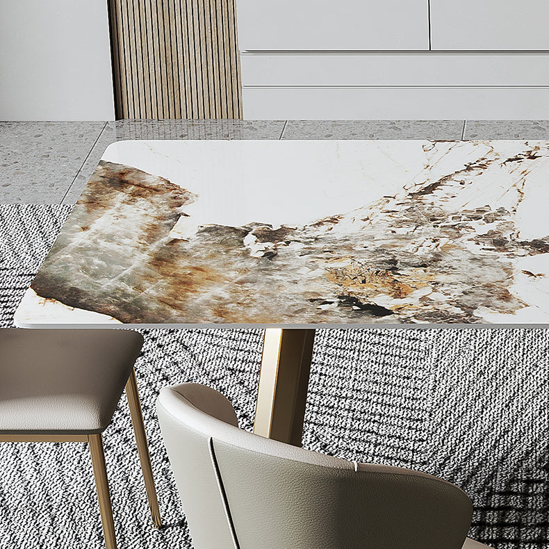 Contemporary Style 1/4/5/6/7 Pieces Furniture Sintered Stone Dining Table Set for Kitchen Clearhalo 'Dining Room Sets' 'Dining Tables & Seating' 'dining_room_set' 'furn' 'furn_dining_room_set' 'Furniture' 'furniture_dining_room_set' 'Kitchen & Dining Furniture' 'kitchen&dining_furn' 'kitchen' 4570419