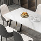 Modern 1/4/5/7 Pieces Dining Set Sintered Stone Dining Table with Leather Chairs Clearhalo 'Dining Room Sets' 'Dining Tables & Seating' 'dining_room_set' 'furn' 'furn_dining_room_set' 'Furniture' 'furniture_dining_room_set' 'Kitchen & Dining Furniture' 'kitchen&dining_furn' 'kitchen' 4570435