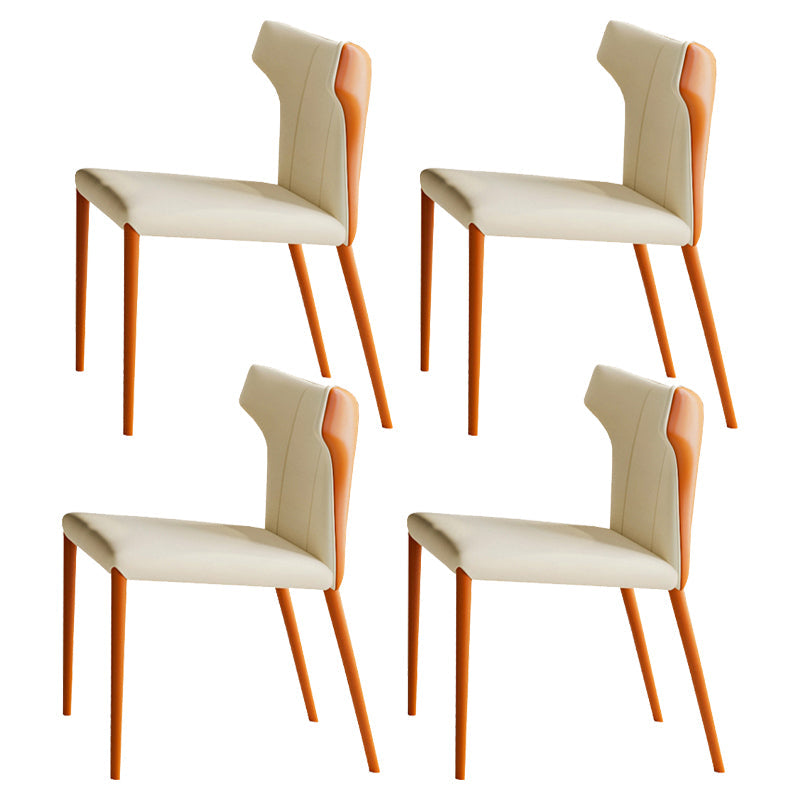 Modern 1/4/5/7 Pieces Dining Set Rectangle Black Dining Table Set for Home Use 4 White Chairs Clearhalo 'Dining Room Sets' 'Dining Tables & Seating' 'dining_room_set' 'furn' 'furn_dining_room_set' 'Furniture' 'furniture_dining_room_set' 'Kitchen & Dining Furniture' 'kitchen&dining_furn' 'kitchen' 4570450