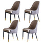 Contemporary 1/4/5/7 Pieces Furniture Sintered Stone Dining Table Set with Golden Base 4 White Chairs Clearhalo 'Dining Room Sets' 'Dining Tables & Seating' 'dining_room_set' 'furn' 'furn_dining_room_set' 'Furniture' 'furniture_dining_room_set' 'Kitchen & Dining Furniture' 'kitchen&dining_furn' 'kitchen' 4570465