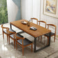 Metal Industrial Dining Table Pine Wood Top Table for Kitchen and Dining Room 63"L x 27.6"W x 29.5"H Without Chairs Clearhalo ' dining_table' 'Dining Tables & Seating' 'Dining Tables' 'furn' 'furn_dining_table' 'Furniture' 'furniture_dining_table' 'Kitchen & Dining Furniture' 'kitchen&dining_furn' 'kitchen' 'kitchen_dining_table' 4570479