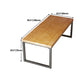 Metal Industrial Dining Table Pine Wood Top Table for Kitchen and Dining Room Clearhalo ' dining_table' 'Dining Tables & Seating' 'Dining Tables' 'furn' 'furn_dining_table' 'Furniture' 'furniture_dining_table' 'Kitchen & Dining Furniture' 'kitchen&dining_furn' 'kitchen' 'kitchen_dining_table' 4570492