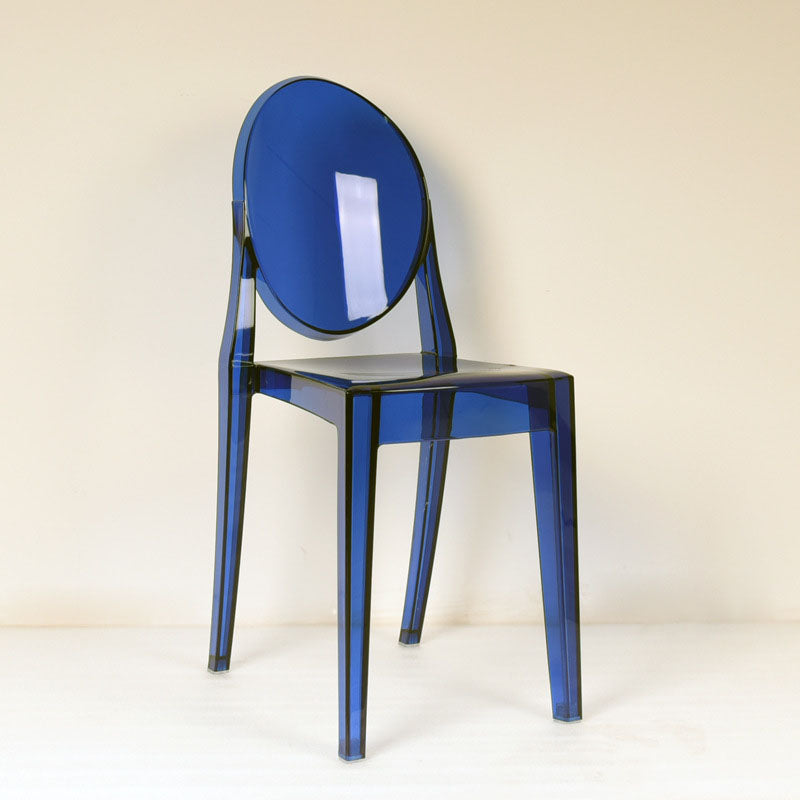 Modern Plastic Side Chair Matte Finish Open Back Dining Chair Blue 1 Piece Clearhalo ' kitchen&dining_furn' 'Dining Chairs' 'Dining Tables & Seating' 'dining_chair' 'furn' 'furn_dining_chair' 'Furniture' 'furniture_dining_chair' 'Kitchen & Dining Furniture' 'kitchen' 4570495