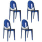 Modern Plastic Side Chair Matte Finish Open Back Dining Chair Blue 4 Piece Set Clearhalo ' kitchen&dining_furn' 'Dining Chairs' 'Dining Tables & Seating' 'dining_chair' 'furn' 'furn_dining_chair' 'Furniture' 'furniture_dining_chair' 'Kitchen & Dining Furniture' 'kitchen' 4570499