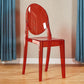 Modern Plastic Side Chair Matte Finish Open Back Dining Chair Red Clear 1 Piece Clearhalo ' kitchen&dining_furn' 'Dining Chairs' 'Dining Tables & Seating' 'dining_chair' 'furn' 'furn_dining_chair' 'Furniture' 'furniture_dining_chair' 'Kitchen & Dining Furniture' 'kitchen' 4570507