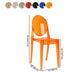 Modern Plastic Side Chair Matte Finish Open Back Dining Chair Clearhalo ' kitchen&dining_furn' 'Dining Chairs' 'Dining Tables & Seating' 'dining_chair' 'furn' 'furn_dining_chair' 'Furniture' 'furniture_dining_chair' 'Kitchen & Dining Furniture' 'kitchen' 4570527