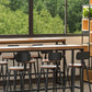 Modern Style Brown Bar Table Solid Wood and Iron Milk Tea Shop Bar Table Clearhalo 'Bar Furniture' 'Bar Tables' 'bar_tables' 'furn' 'furn_bar_tables' 'Furniture' 'furniture_bar_tables' 'Kitchen & Dining Furniture' 4570607