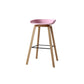 Modern Style Solid Wood Bar Stool with Footrest Low Back Back Home Bar Stool 30 Inches Pink 1 Piece Clearhalo 'Bar Furniture' 'Bar Stools' 'bar_stools' 'furn' 'furn_bar_stools' 'furniture_bar_stools' 'Kitchen & Dining Furniture' 'kitchen&dining_furn' 'kitchen' 'kitchen_furn' Furniture' 4570723
