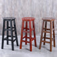 Contemporary Rubberwood Bar Stool Indoor Bar Stool with Wood Seat and Footrest Clearhalo 'Bar Furniture' 'Bar Stools' 'bar_stools' 'furn' 'furn_bar_stools' 'furniture_bar_stools' 'Kitchen & Dining Furniture' 'kitchen&dining_furn' 'kitchen' 'kitchen_furn' Furniture' 4570751
