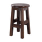 Contemporary Rubberwood Bar Stool Indoor Bar Stool with Wood Seat and Footrest Walnut 1 Piece Short Stool(20"H) Clearhalo 'Bar Furniture' 'Bar Stools' 'bar_stools' 'furn' 'furn_bar_stools' 'furniture_bar_stools' 'Kitchen & Dining Furniture' 'kitchen&dining_furn' 'kitchen' 'kitchen_furn' Furniture' 4570757